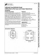 DataSheet LMC6494 pdf